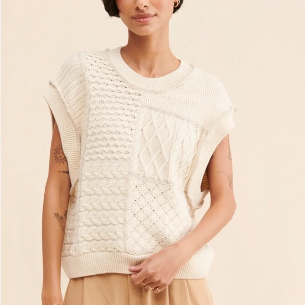 Free People • Take the Plunge Sweater Vest • Charcoal - Picture 2 of 4